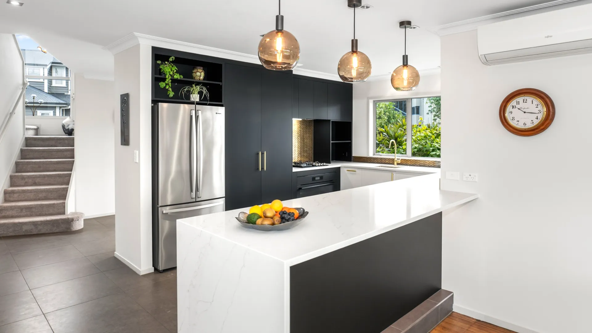 The finished kitchen, exactly as built