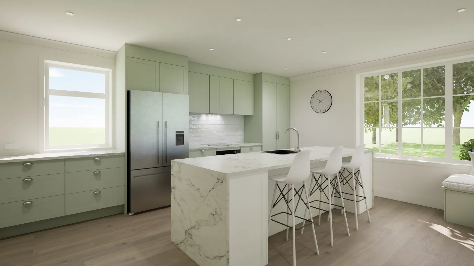 Sage Shaker Kitchen